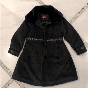 Kids jewels wool coat